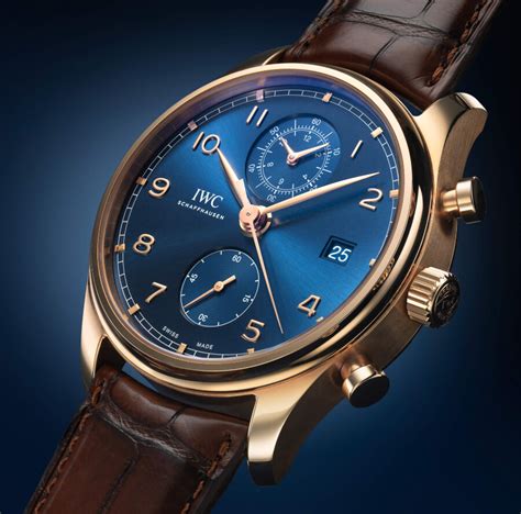 iwc portugieser chronograph classic bucherer blue editions|iwc portugieser chronograph automatic price.